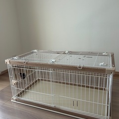 木製風犬ケージ屋根付き　アイリスオーヤマの画像