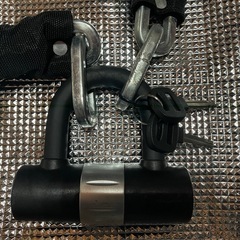 極太＆極厚　盗難対策　バイク　チェーンロック　カバー付き　の画像