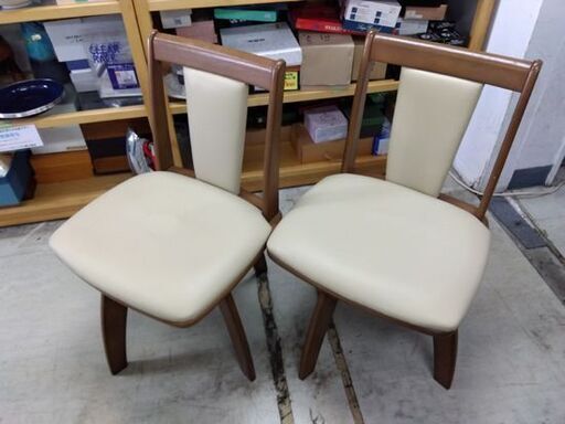 NITORI 2人掛け ダイニングセット テーブル幅70cm ブラウン系 回転イス×2脚 ニトリ 2Pダイニングセット 札幌市中央区 