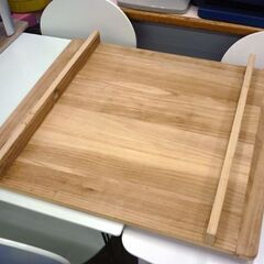 ☆麺台 幅800mm 奥行700mm 高さ70mm 麺棒 長さ800mm 直径30mm 2点セット 麺打ち そば打ち うどん打ち 家庭用 札幌市 豊平区 平岸の画像