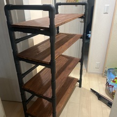 DIY 塩ビパイプ棚の画像