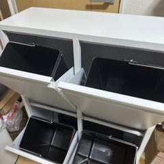 ダストボックス4分別ゴミ収納 カウンターの画像