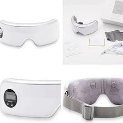 【未使用品同様】目元エステ エアーアイマスク La Luna メタリックシルバーの画像