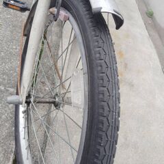 中古】折りたたみ自転車　RIDGETOP　軽快車　ホワイト　6段変速　20型の画像
