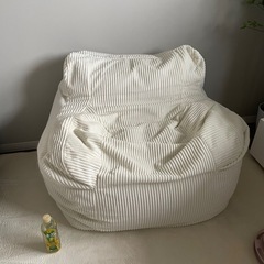 LOOSY 1人掛けビーズソファ Ivory   1人がけソファの画像