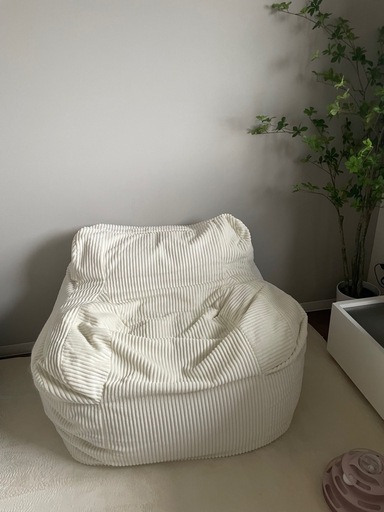 LOOSY 1人掛けビーズソファ Ivory   1人がけソファ