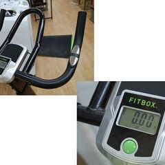 FITBOX フィットネスバイク FBX-002B_01 ブラック×イエロー マット付き エアロバイク トレーニング 札幌市 清田区 平岡の画像