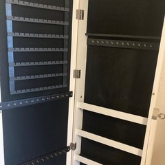 アクセサリー 収納付きドレッサー ミラー姿見の画像