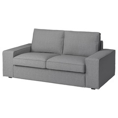 IKEA KIVIK シーヴィク 2人掛けソファ グレーの画像