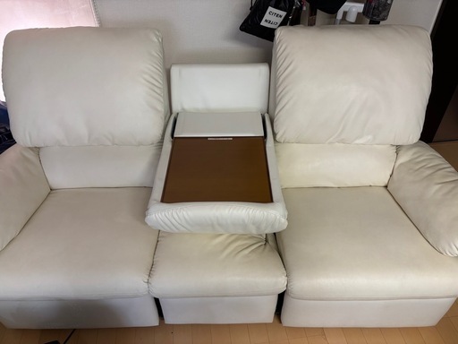 値下げ！！【電動ソファ】三人掛け両サイド電動リクライニングソファ