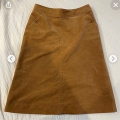 pourlafrime コーデュロイ膝丈スカート の画像