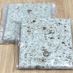 値下げ【新品未開封】KANAYA HOTEL 石材コースター （2セット）の画像