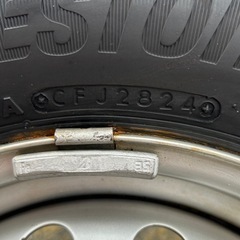 軽バンタイヤ　ホイール付　ブリヂストン 145/80R12 エブリィ クリッパー　の画像