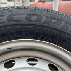 軽バンタイヤ　ホイール付　ブリヂストン 145/80R12 エブリィ クリッパー　の画像