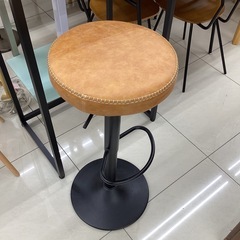 カウンターチェア ライトブラウン×ブラック