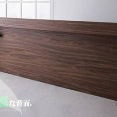 フレームのみ【アウトレット】使い方自由 モダンデザイン ローベッド 最大キングサイズ可能 ウォルナットブラウン 9-26の画像