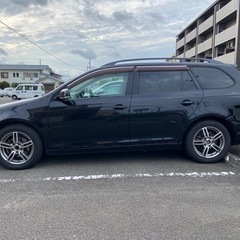 車検約2年付き　ワーゲン　ゴルフ6ヴァリアント　黒　7速AT  禁煙車の画像
