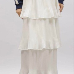 新品　ケシプリーツティアードスカート　ロングスカートの画像