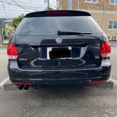 車検約2年付き　ワーゲン　ゴルフ6ヴァリアント　黒　7速AT   禁煙車　の画像