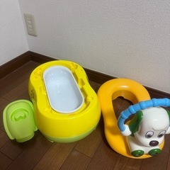 わんわんおまる　補助便座　踏み台　美品！！の画像