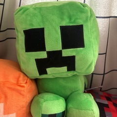 お誕生日　クリスマス　プレゼント　マインクラフト　マイクラ　Minecraft 大きな　ぬいぐるみ　セットの画像
