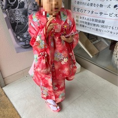 七五三　女の子３歳の着物の画像