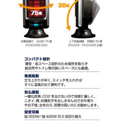 電気ストーブ ハニカム エコヒーター 首振り タイマー付き キャンプ　DIY ガレージの画像