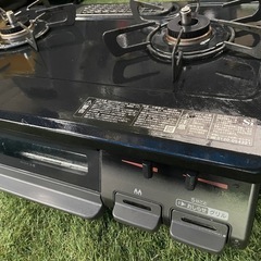 2バーナー カセットコンロ 黒の画像