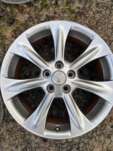 中古 アルミ ホイール トヨタ純正 30系ハリアー 18x7J 5H PCD 114.3 +35 4本 