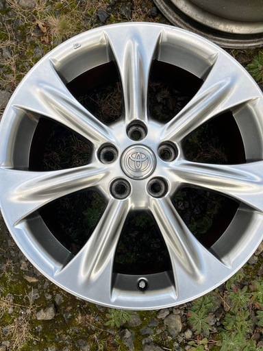 中古 アルミ ホイール トヨタ純正 30系ハリアー 18x7J 5H PCD 114.3 +35 4本 