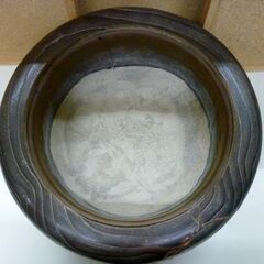 ☆桐火鉢 直径Φ310mm 高さ205mm 丸火鉢 蒔絵 暖房 湯沸かし 火桶 炭櫃 重さ4.25Kg 札幌市 豊平区 平岸の画像