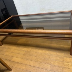 【値下げ】ローテーブル　座卓　ガラスの天板の画像