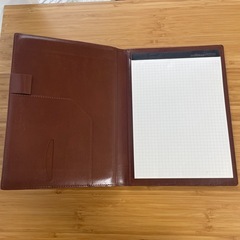 本革　メモパッドの画像
