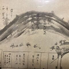 『倉吉旧図』と書いてある昔の住宅地図(？)のパネルの画像