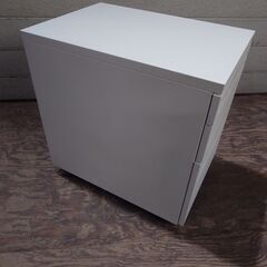 10/20終 キャスター付きワゴン W400xD590xH600mm 25j菊STの画像