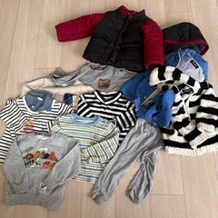 キッズ服セット ダウン等10点　90サイズ男児の画像