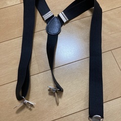 サスペンダー　黒の画像