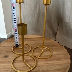 【美品】ゴールド キャンドルホルダーの画像