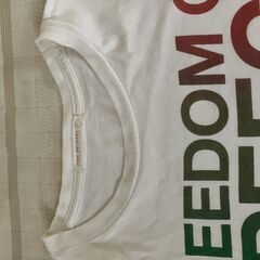 長袖Ｔシャツ　メンズ：Ｌ 　白色の画像
