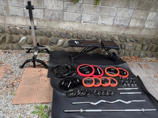 トレーニング　プレート140キロ　まとめて