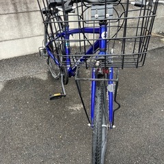 NO:42 子供車BRIDGESTONE シュライン  26インチ　青の画像