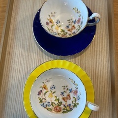 エインズレイ　コテージガーデン　 カップ＆ソーサー2客セットの画像