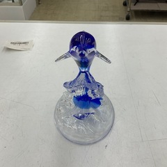 イルカ ガラスオブジェ 置物の画像