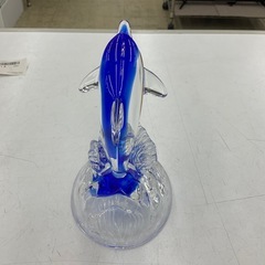イルカ ガラスオブジェ 置物の画像