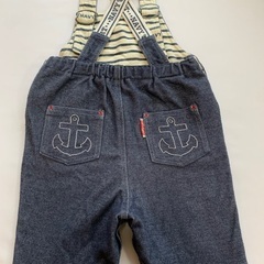 【中古】つなぎ　オーバーオール　サイズ80の画像