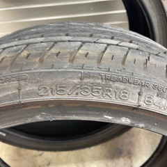 215/35R18 ナンカン 4本 中古の画像
