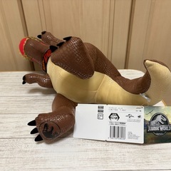新品未使用 ジュラシック・パーク Xmas🎁LLぬいぐるみ T.REX タグ付き クレーンゲーム獲得品❁¨̮の画像