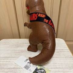 新品未使用 ジュラシック・パーク Xmas🎁LLぬいぐるみ T.REX タグ付き クレーンゲーム獲得品❁¨̮の画像