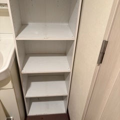 カラーボックス　木造　ホワイトの画像