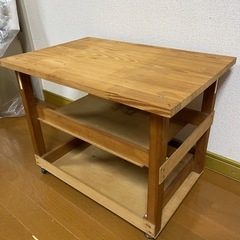 自作キャスター台の画像